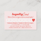 Moderne gedurfde foto collage nagels door schoonhe klantenkaartje (Achterkant)