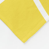 Moderne gedurfde gele witte lijn kunst Hedendaags Fleece Deken (Hoek)