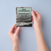 Moderne, gedurfde gym geïnspireerd flyer (Hand)