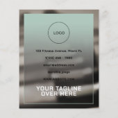 Moderne, gedurfde gym geïnspireerd flyer (Achterkant)