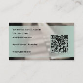 Moderne, gedurfde gym geïnspireerd visitekaartje (Achterkant)