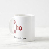 Moderne gedurfde kersttypografie koffiemok (Voorkant links)