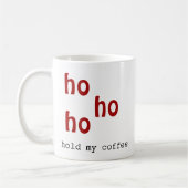 Moderne gedurfde kersttypografie koffiemok (Links)