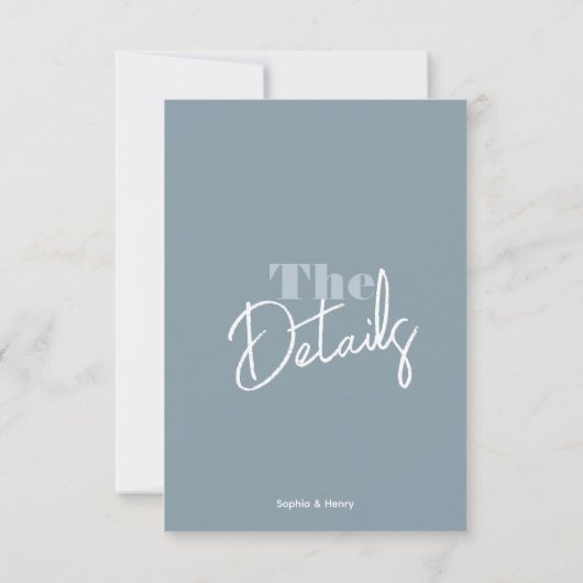 Moderne gedurfde Kleurrijke Bruiloft Behuizing kaa RSVP Kaartje (Achterkant)