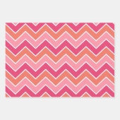 Moderne gedurfde levendige Zigzag Chevron Classic  Inpakpapier Vel (Voorkant 2)