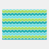 Moderne gedurfde levendige Zigzag Chevron Classic  Inpakpapier Vel (Voorkant)