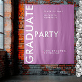 Moderne gedurfde Paarse personaliseren Afstuderen  Wandkleed