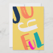 Moderne, gedurfde script 2 foto's boogaardig kerst feestdagenkaart (Achterkant)