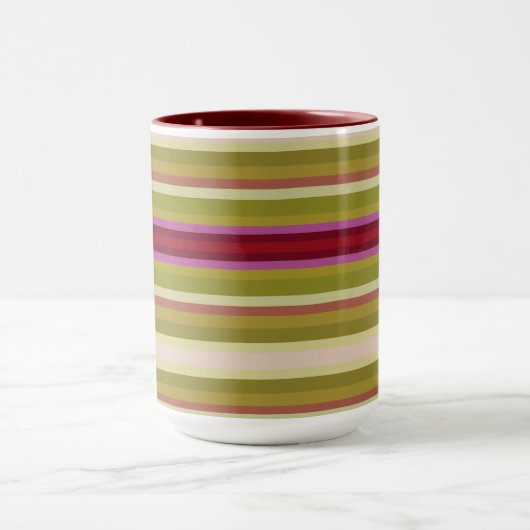 Moderne gedurfde strepen mok (Midden)