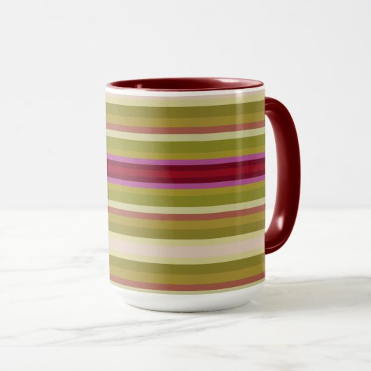 Moderne gedurfde strepen mok (Voorkant rechts)