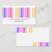 moderne, gedurfde strepen om de gewoonte te person visitekaartje (Voorkant / Achterkant)