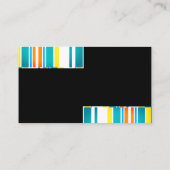 moderne, gedurfde strepen om de gewoonte te person visitekaartje (Achterkant)