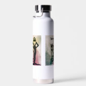 Moderne gedurfde typografie Artistiek Feminist Waterfles (Rechts)