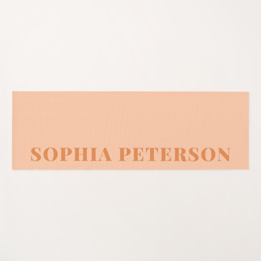 Moderne gedurfde typografie perzik Sinaasappel Cus Yogamat (Voorkant (horizontaal))