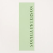 Moderne gedurfde typografie Sage Green Custom Yogamat (Voorkant)