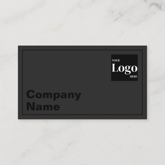 Moderne gedurfde typografie zwart-wit QR-code Visitekaartje (Achterkant)