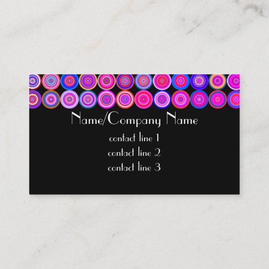 moderne gedurfde visitekaartjes sjabloon (Achterkant)