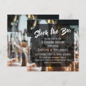 Moderne, gedurfde Voorraad de Bar Couples Douche Kaart (Voorkant / Achterkant)