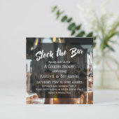 Moderne, gedurfde Voorraad de Bar Couples Douche Kaart (Staand voorkant)