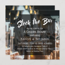 Moderne, gedurfde Voorraad de Bar Couples Douche Kaart