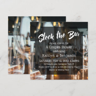 Moderne, gedurfde Voorraad de Bar Couples Douche Kaart