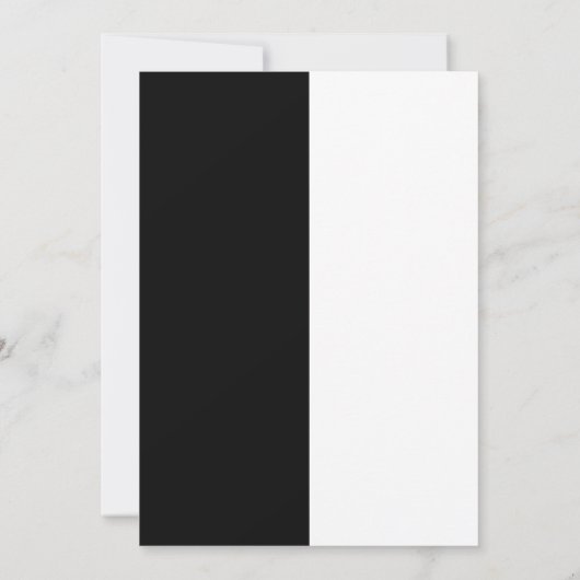 Moderne gedurfde zwart-wit bruiloft uitnodiging (Achterkant)