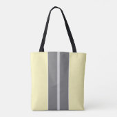 Moderne geel en grijs kleurblok tote bag (Achterkant)