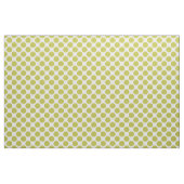 Moderne geel groen en wit grote stippen stof (Yard (91,4 cm))
