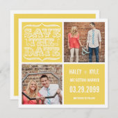 Moderne Geel & het Wit bewaart de Kaarten van de (Voorkant / Achterkant)