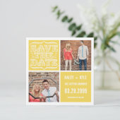 Moderne Geel & het Wit bewaart de Kaarten van de (Staand voorkant)