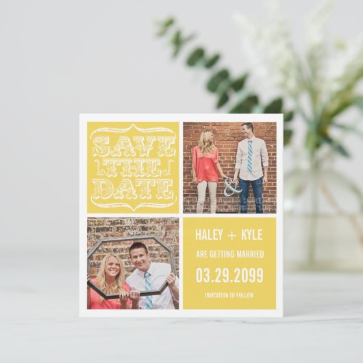 Moderne Geel & het Wit bewaart de Kaarten van de (Staand voorkant)