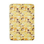 Moderne geel & zwart abstracte stijl badmat (Voorkant Verticaal)