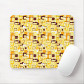 Moderne geel & zwart abstracte stijl muismat (Met muis)