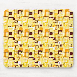 Moderne geel & zwart abstracte stijl muismat