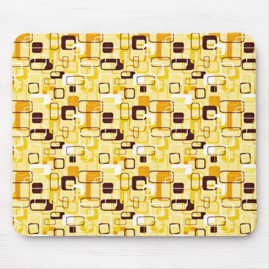 Moderne geel & zwart abstracte stijl muismat (Voorkant)
