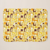 Moderne geel & zwart abstracte stijl sherpa deken (Voorkant (horizontaal))