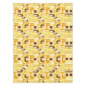Moderne geel & zwart abstracte stijl tafelkleed (Voorkant)