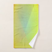 Moderne geelgeometrische gradatie bad handdoek (Handdoek)