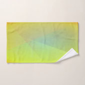 Moderne geelgeometrische gradatie bad handdoek (Handdoek)