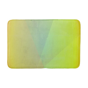 Moderne geelgeometrische gradatie badmat