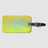 Moderne geelgeometrische gradatie bagagelabel (Voorkant (horizontaal))
