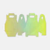 Moderne geelgeometrische gradatie bedankdoosjes (Uitgevouwen)