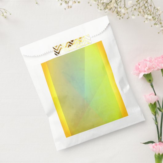 Moderne geelgeometrische gradatie bedankzakje (Gezegeld)