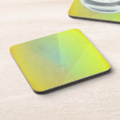 Moderne geelgeometrische gradatie bier onderzetter (Linkerzijde)