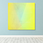 Moderne geelgeometrische gradatie canvas afdruk (Insitu (Houten vloer))