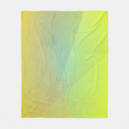 Moderne geelgeometrische gradatie fleece deken