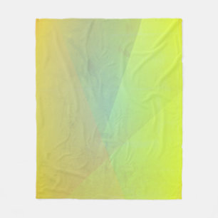 Moderne geelgeometrische gradatie fleece deken