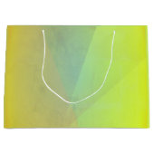 Moderne geelgeometrische gradatie groot cadeauzakje (Voorkant)