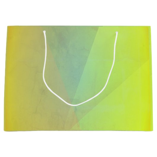 Moderne geelgeometrische gradatie groot cadeauzakje (Voorkant)