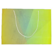 Moderne geelgeometrische gradatie groot cadeauzakje (Achterkant)